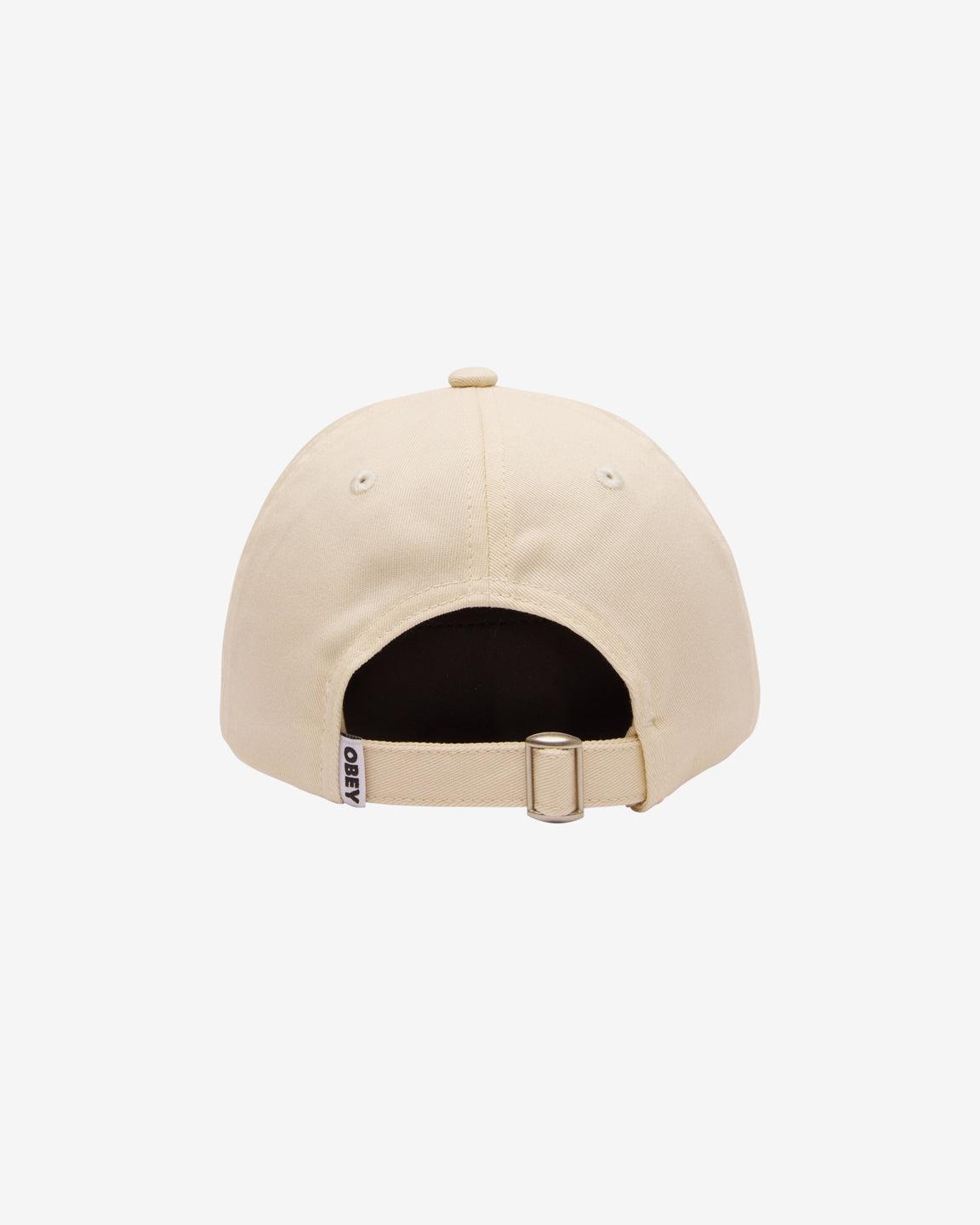 OBEY CITY PEOPLE TWILL 6 PANEL UNBLEACHED