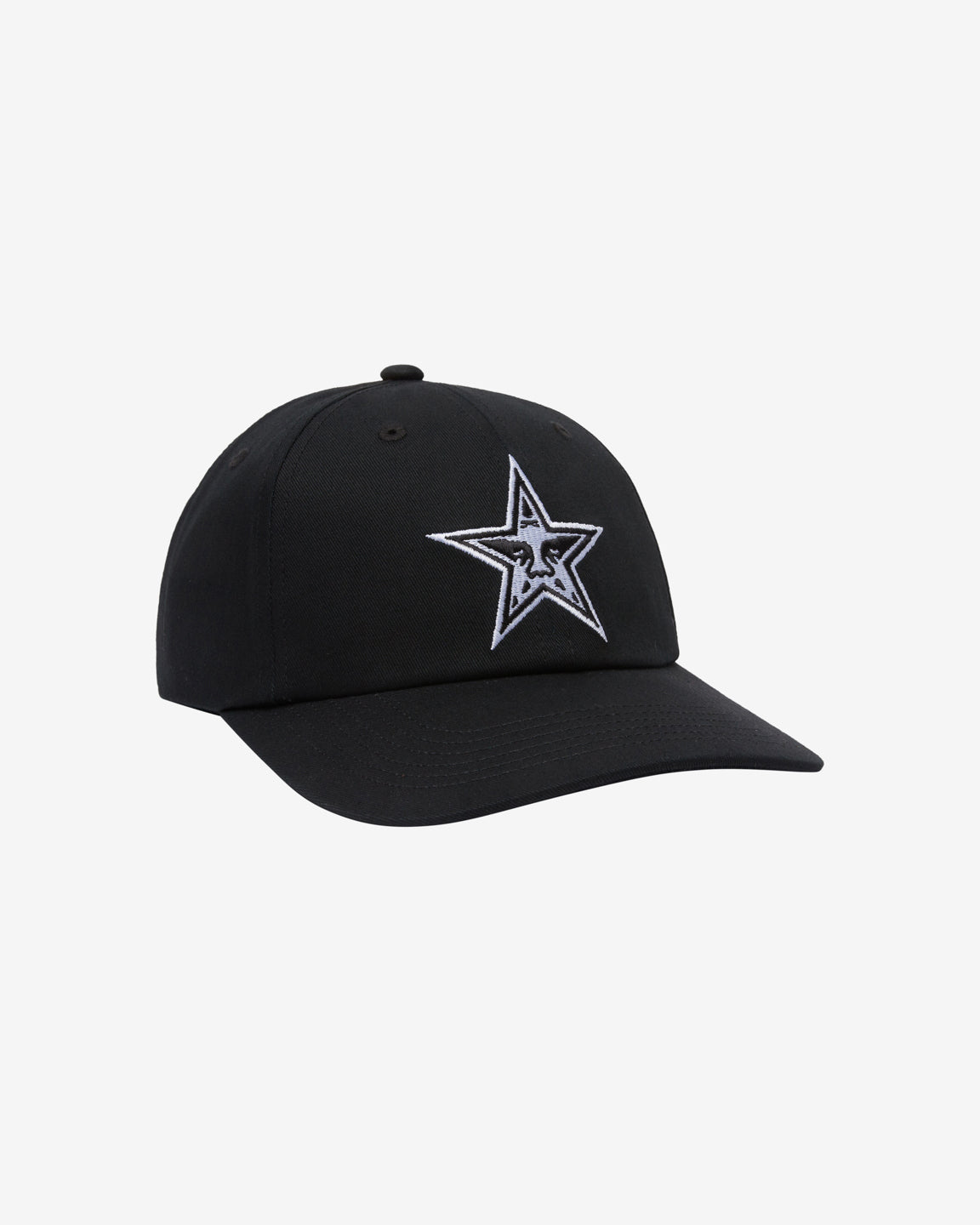 OBEY STAR 6 PANEL VELCRO BACK BLACK