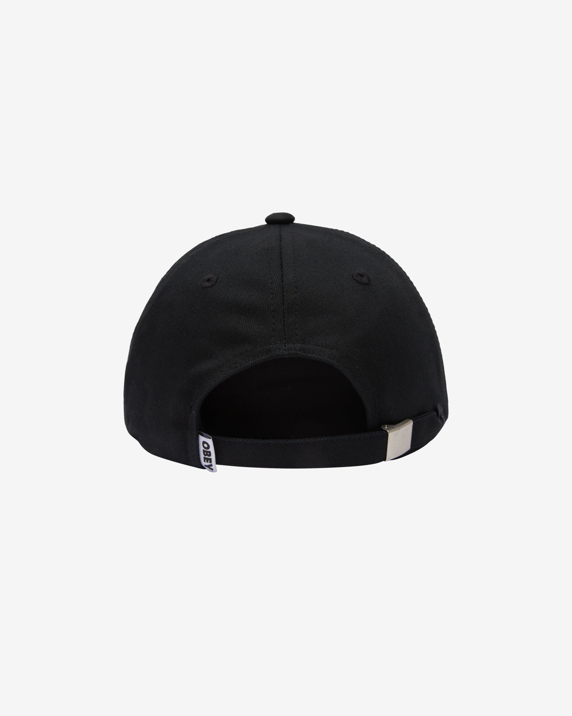 OBEY STUDIOS TWILL 6 PANEL STRAPBACK - BLK