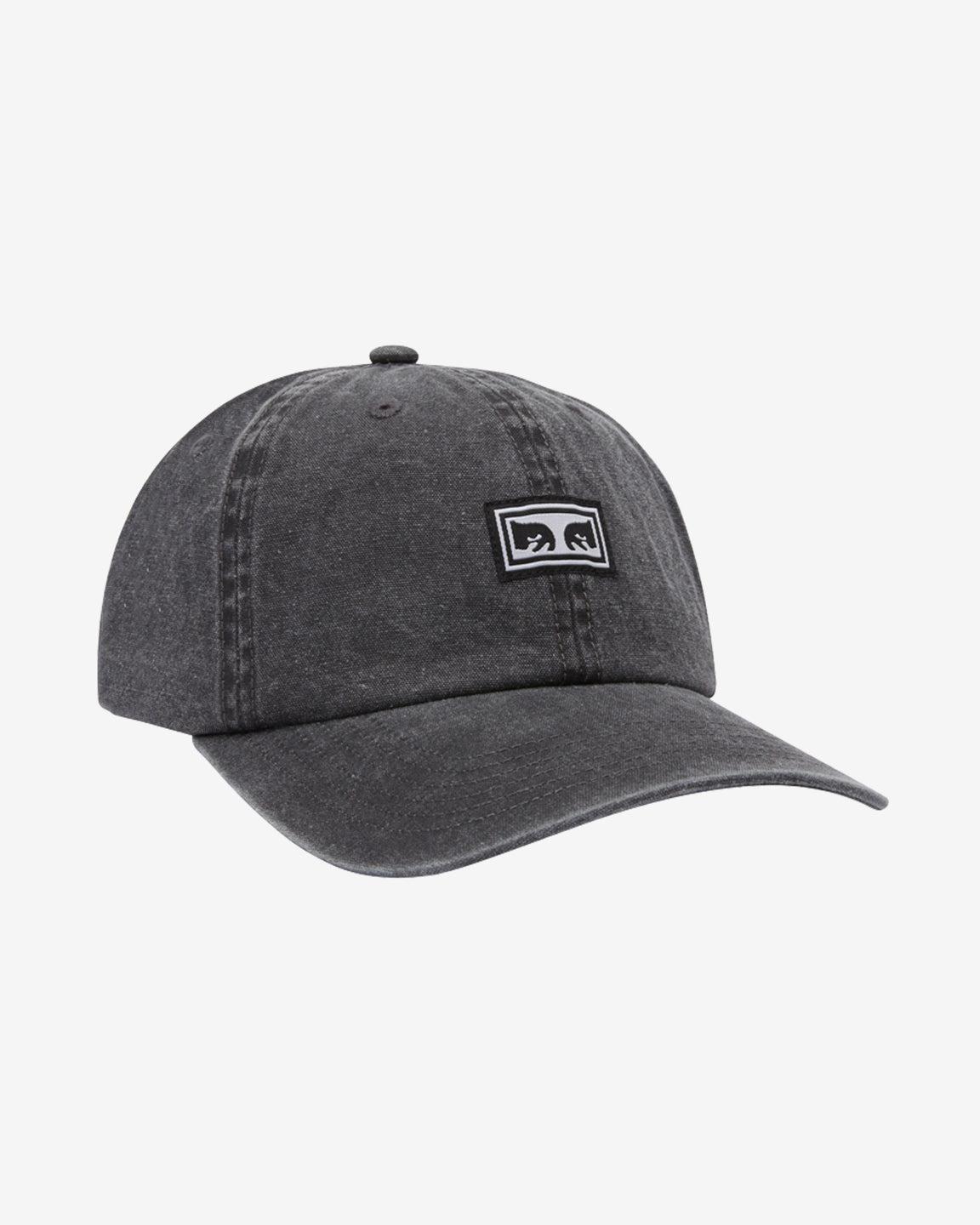 ICON EYES PIGMENT 6 PANEL VELCRO BACK BLACK