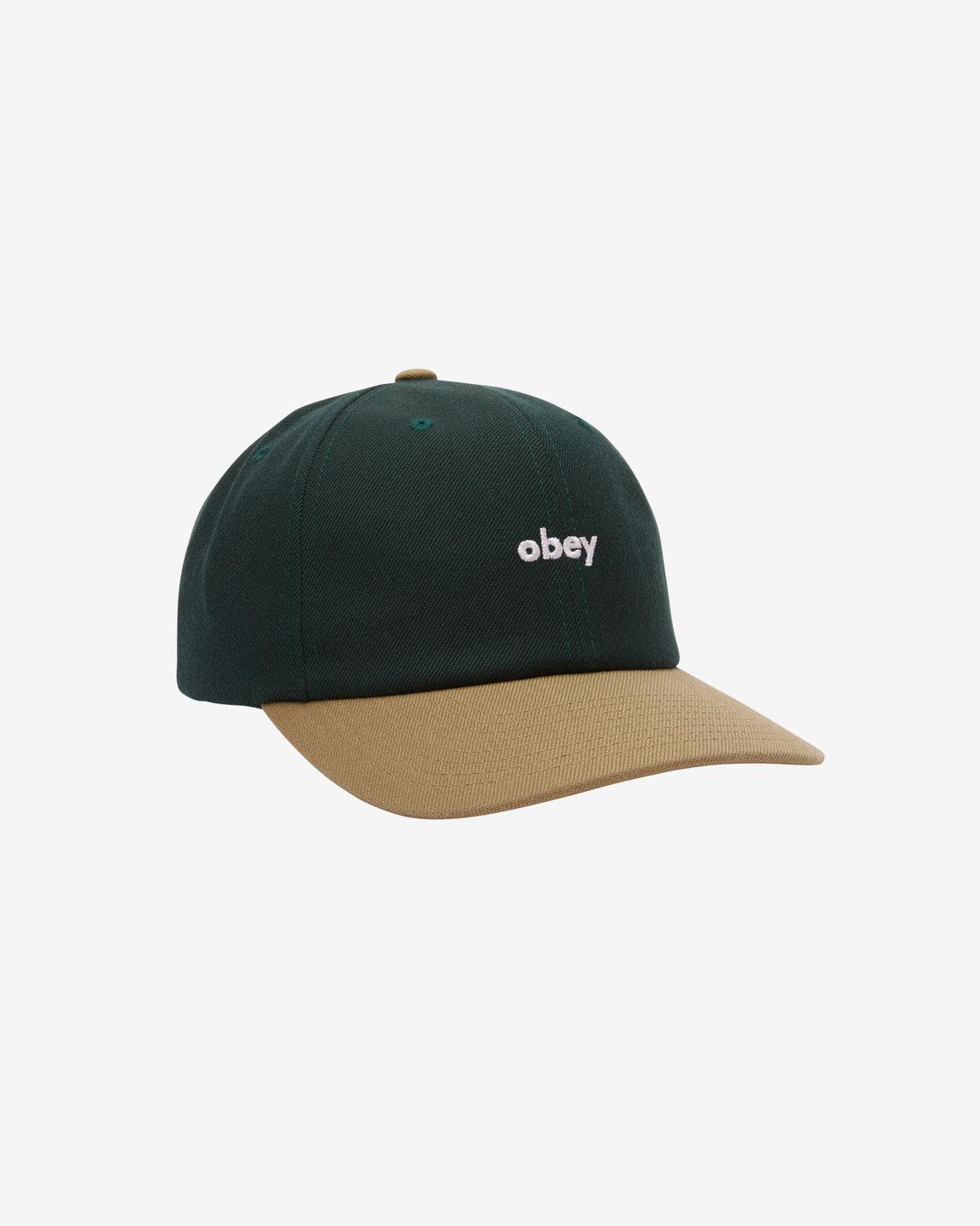 OBEY 2 TONE 6 PANEL SNAPBACK SPRUCE