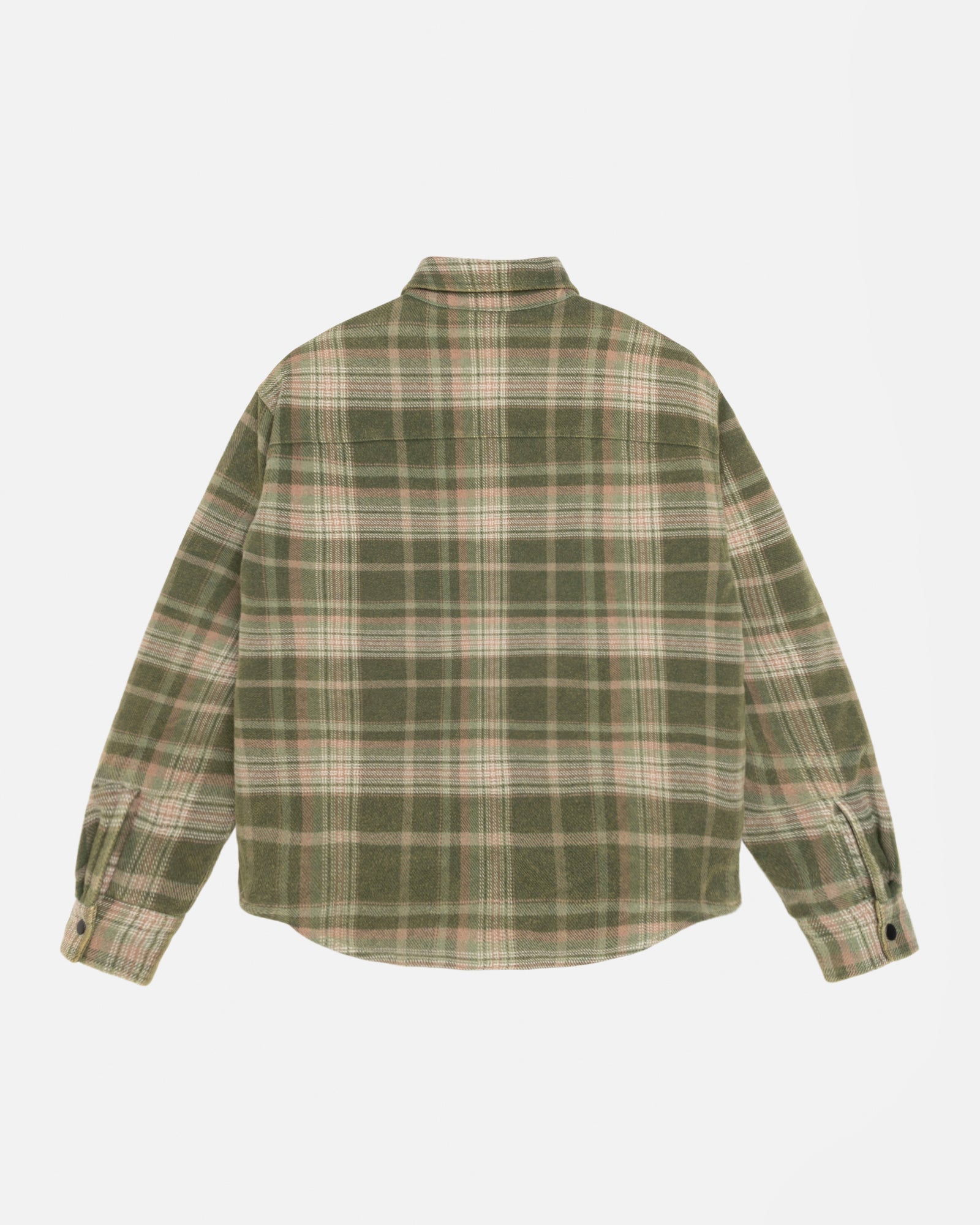 HEAVY WASHED PLAID SHIRT GREEN