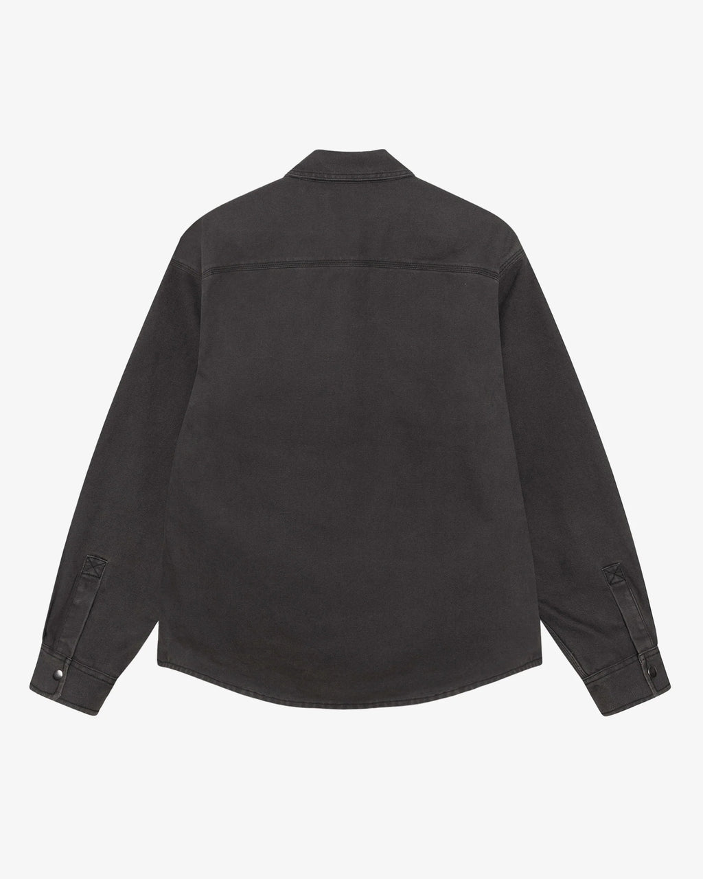 HEAVY WASHED CANVAS SHIRT BLACK