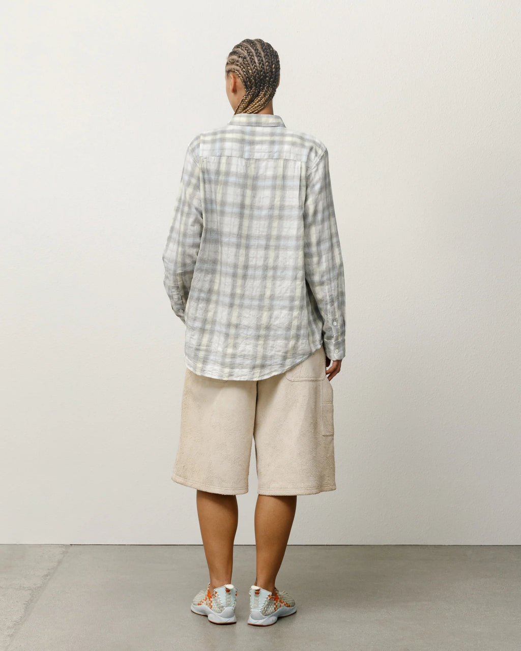 BEACH PLAID SHIRT OFF WHITE