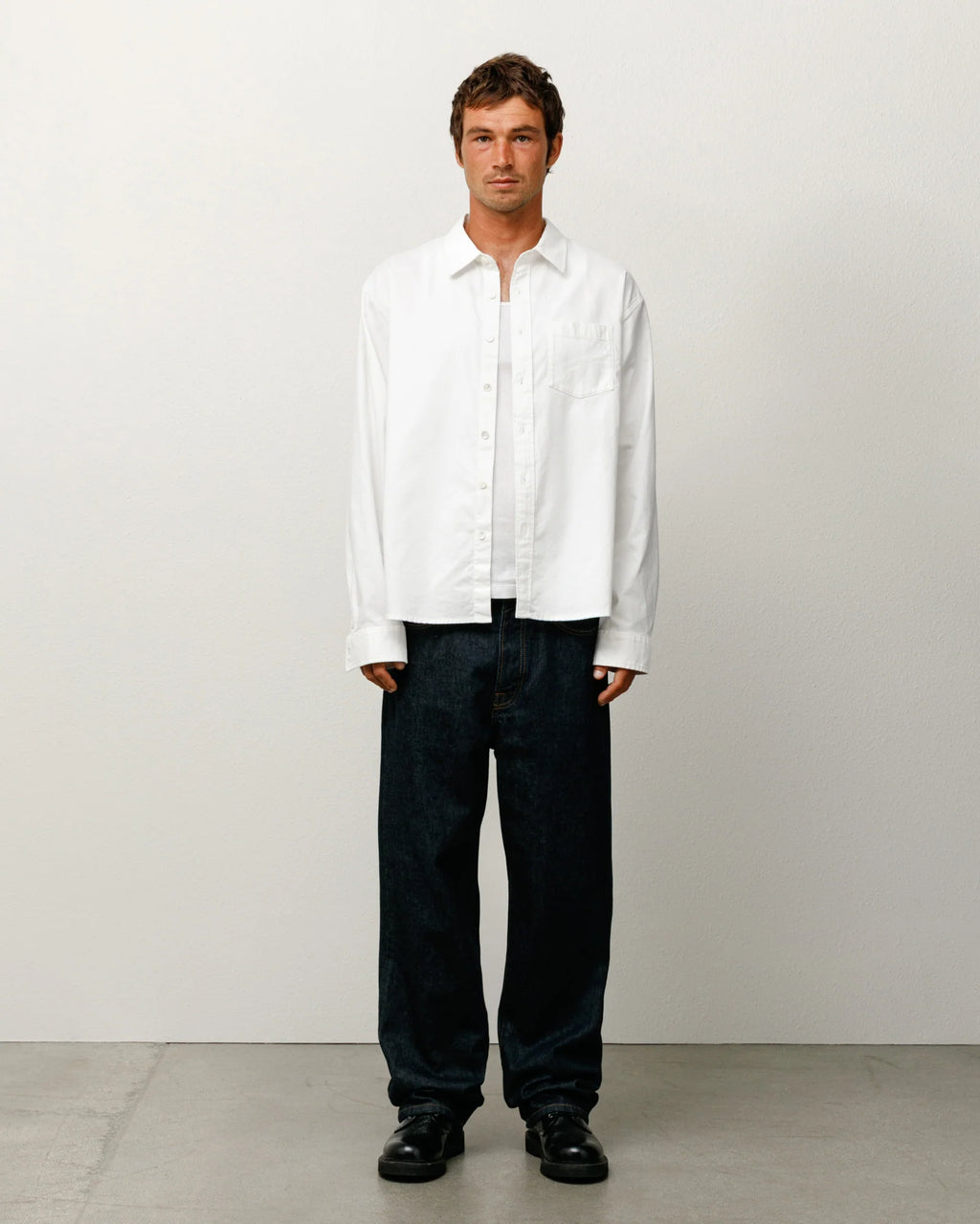 OXFORD LS SHIRT WHITE