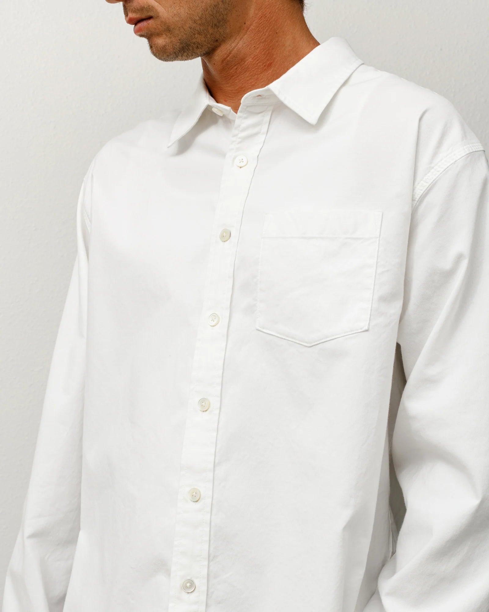 OXFORD LS SHIRT WHITE