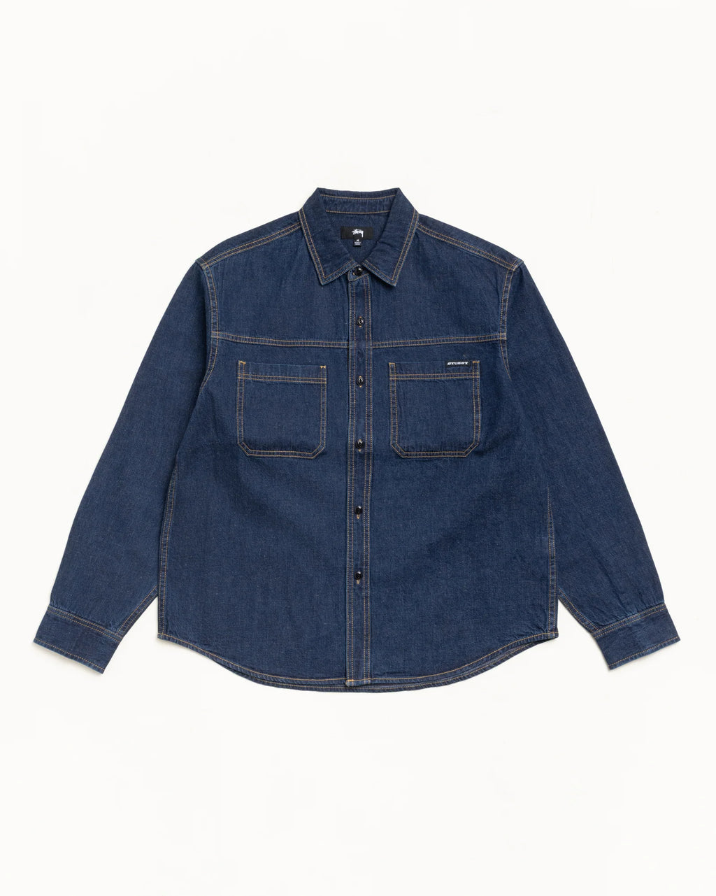 WORK DENIM SHIRT, DARK DENIM