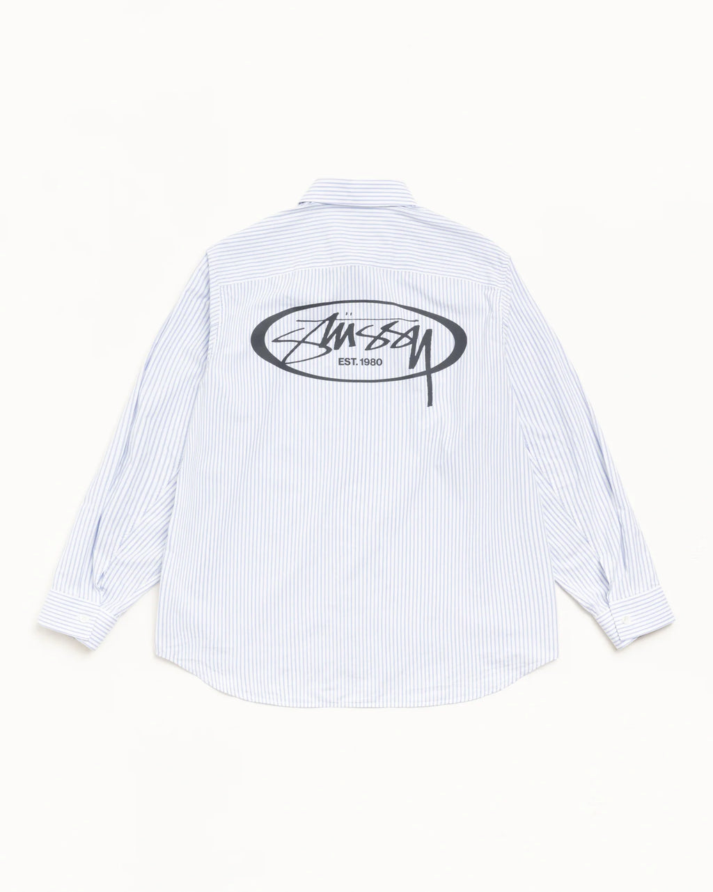 STANDARD LS SHIRT LOGO BLUE STRIPE