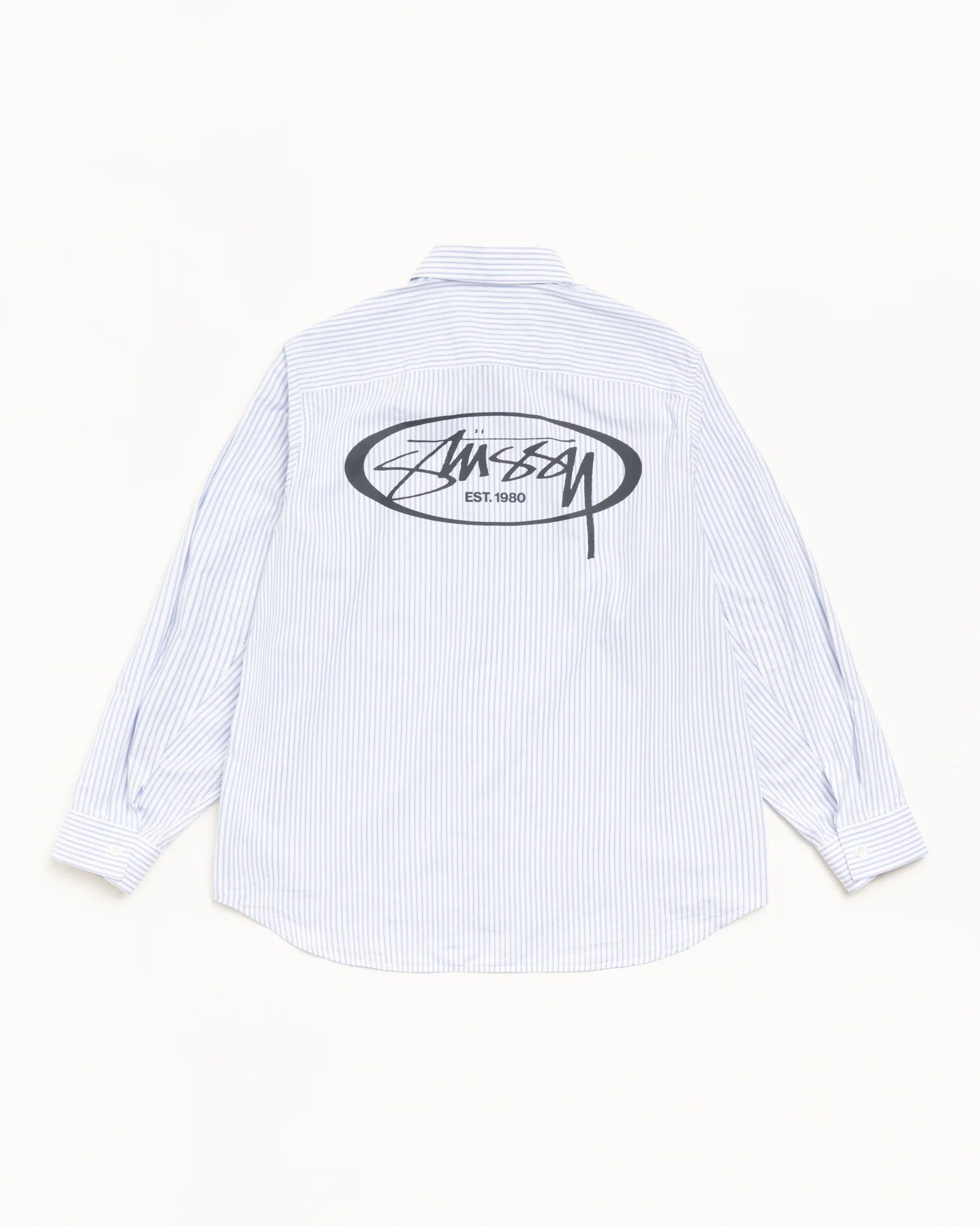 STANDARD LS SHIRT LOGO BLUE STRIPE