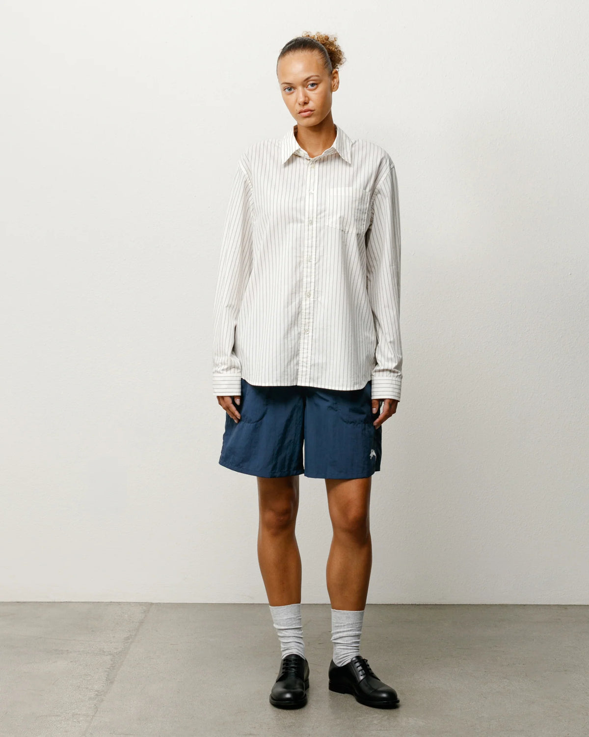 STANDARD LS SHIRT NATURAL STRIPE