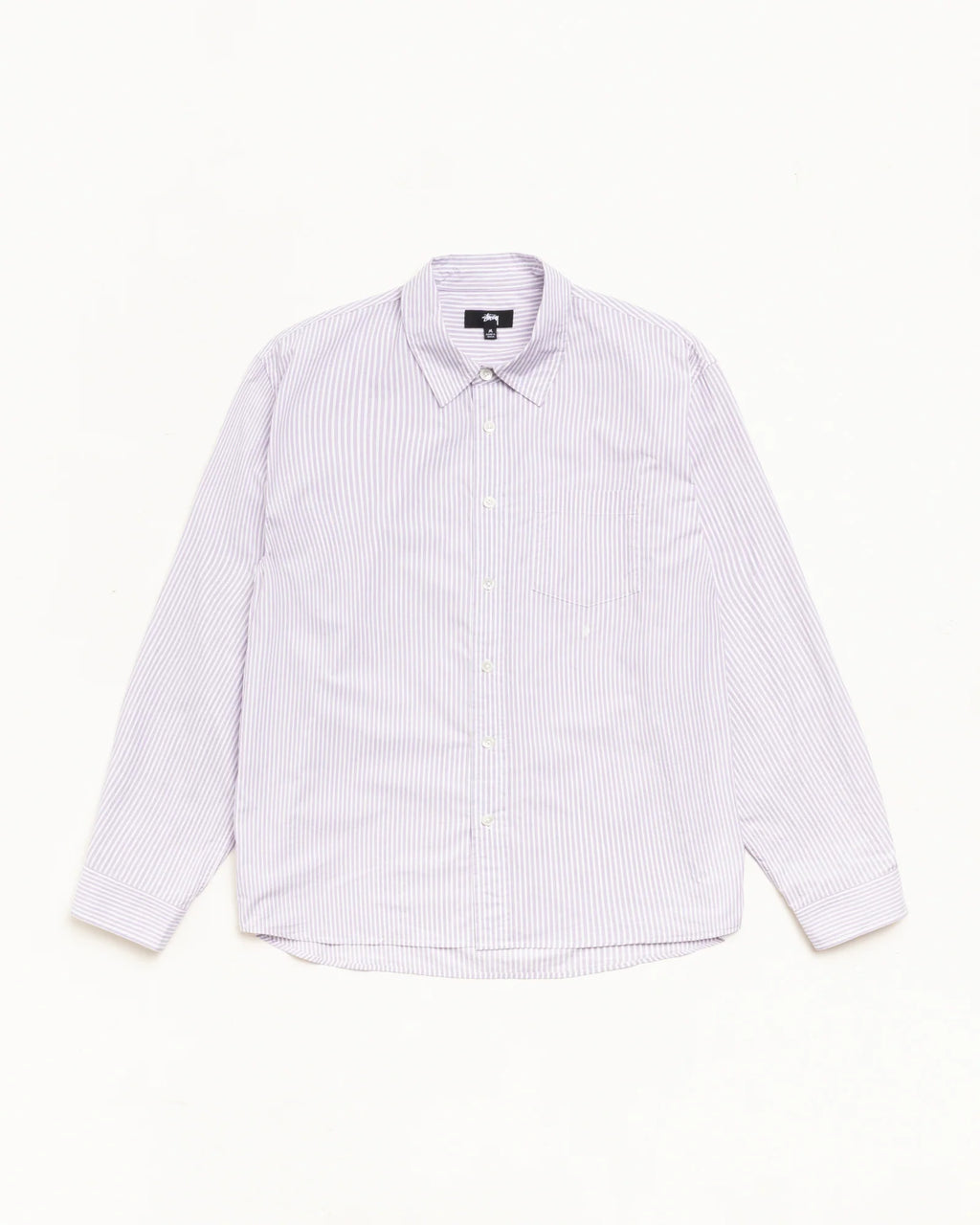 STANDARD LS SHIRT PURPLE STRIPE