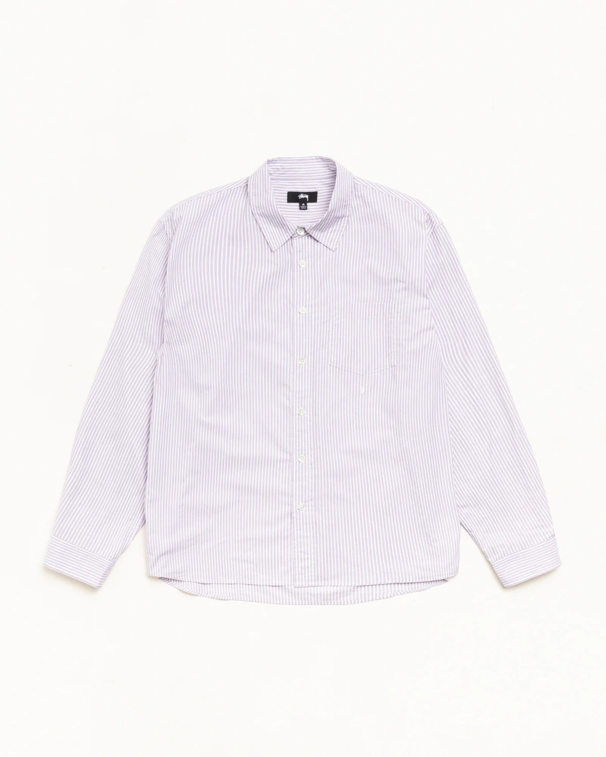 STANDARD LS SHIRT PURPLE STRIPE