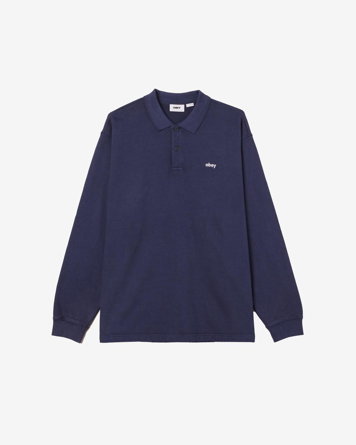 LOWERCASE PIGMENT POLO ACADEMY NAVY