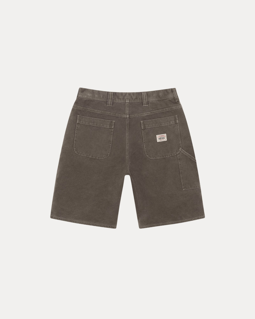 WORK SHORT WASHED CANVAS BROWN