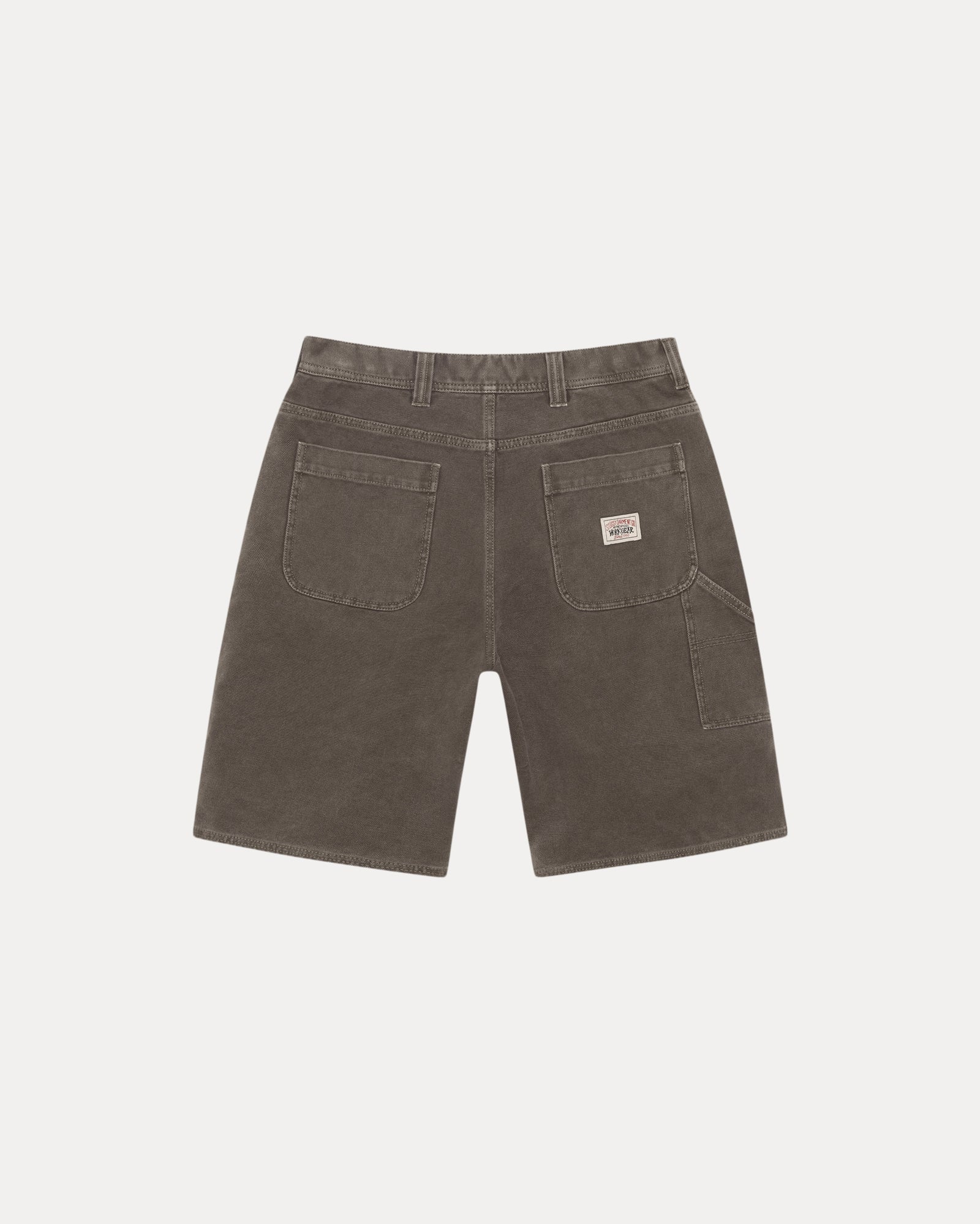 WORK SHORT WASHED CANVAS BROWN