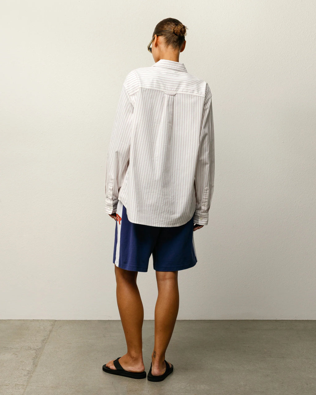 STRIPE JERSEY SHORT BLUE