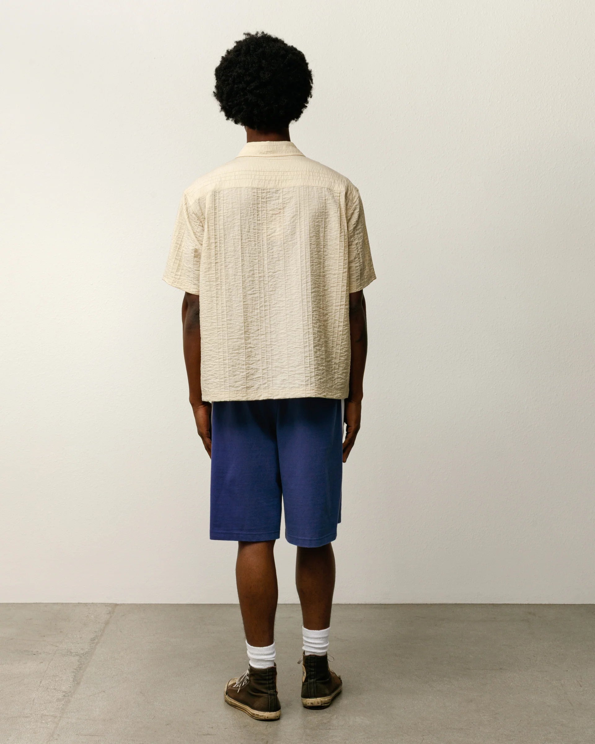 STRIPE JERSEY SHORT BLUE