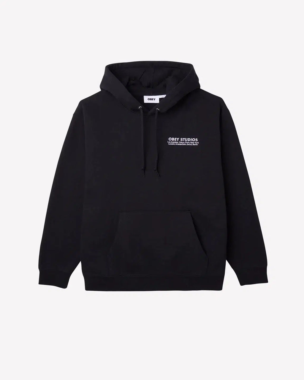 OBEY STUDIOS HOOD BLACK