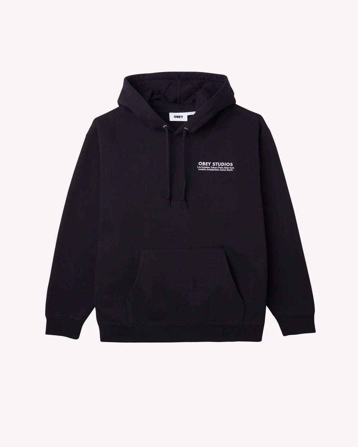 OBEY STUDIOS HOOD BLACK