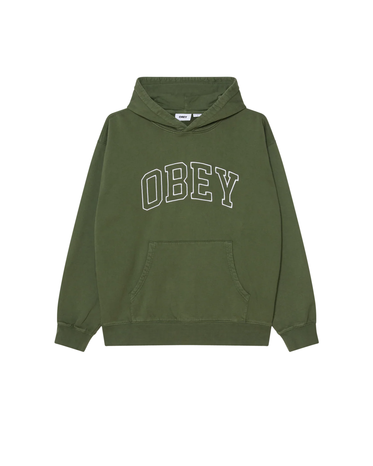 COLLEGIATE FADED HOOD KOMBU GREEN FADED WASH
