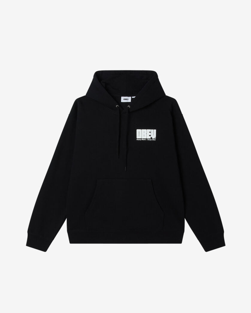 OBEY HEAVY IDEAS HOOD BLACK