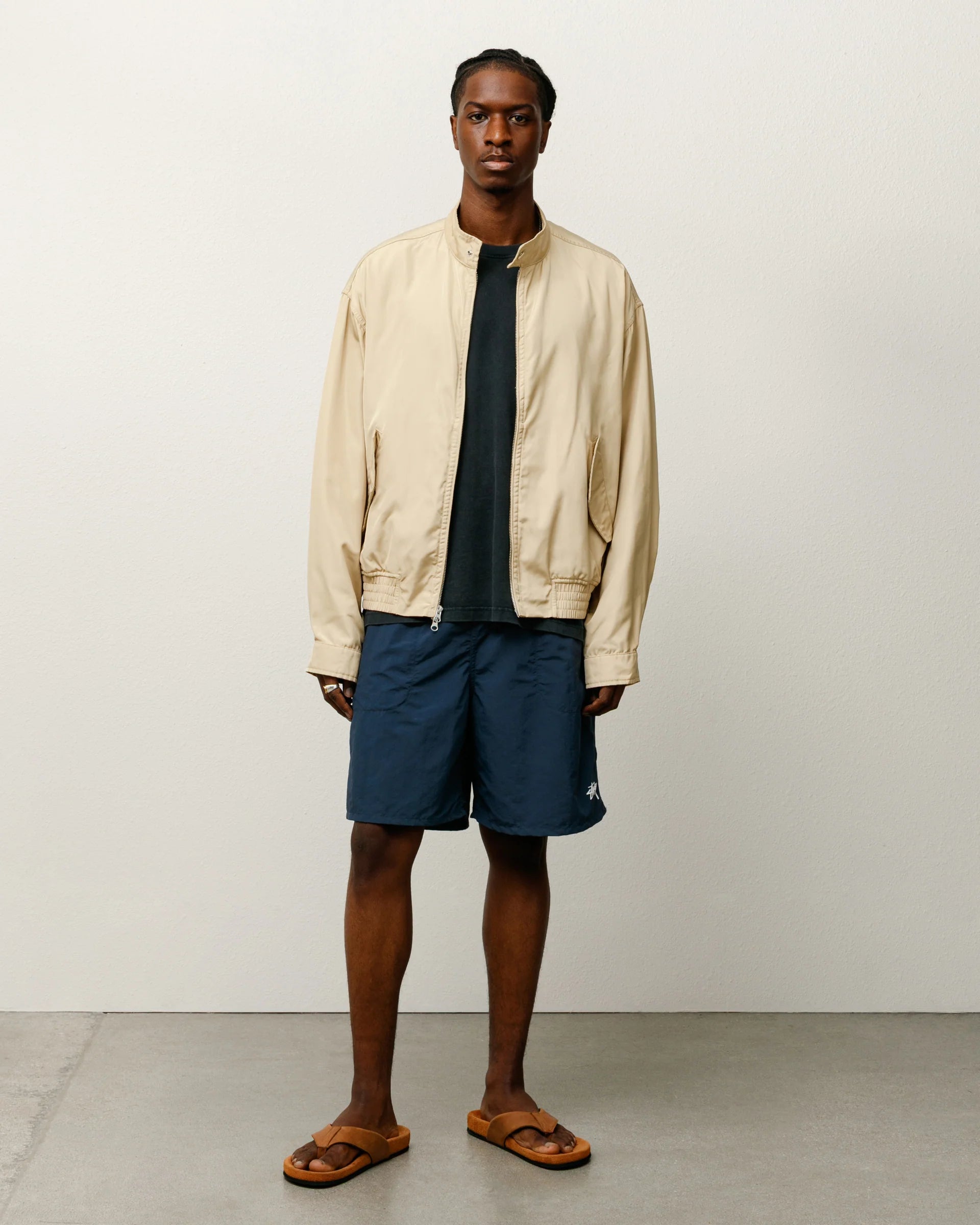 WATER SHORT STOCK NAVY