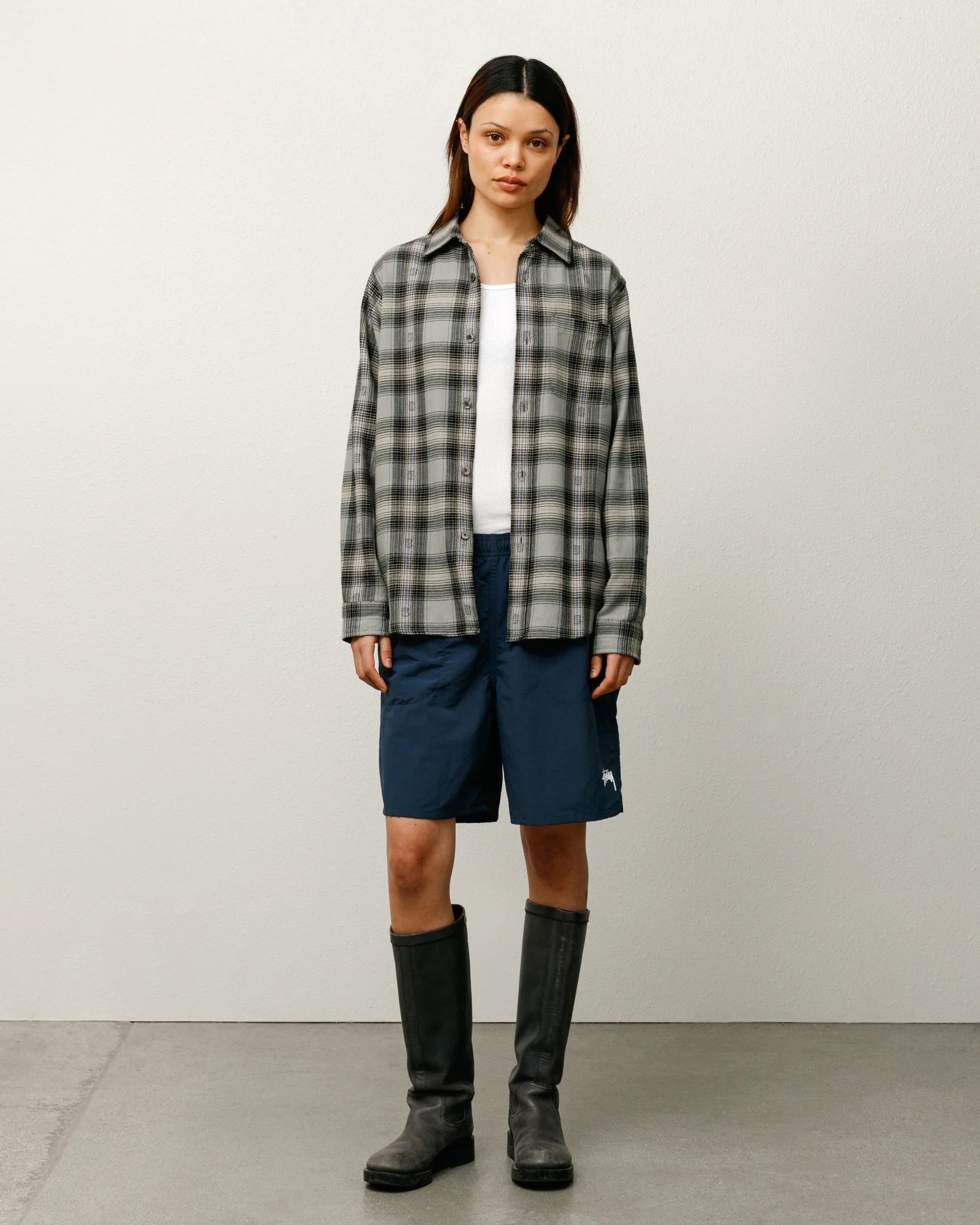 WATER SHORT STOCK NAVY