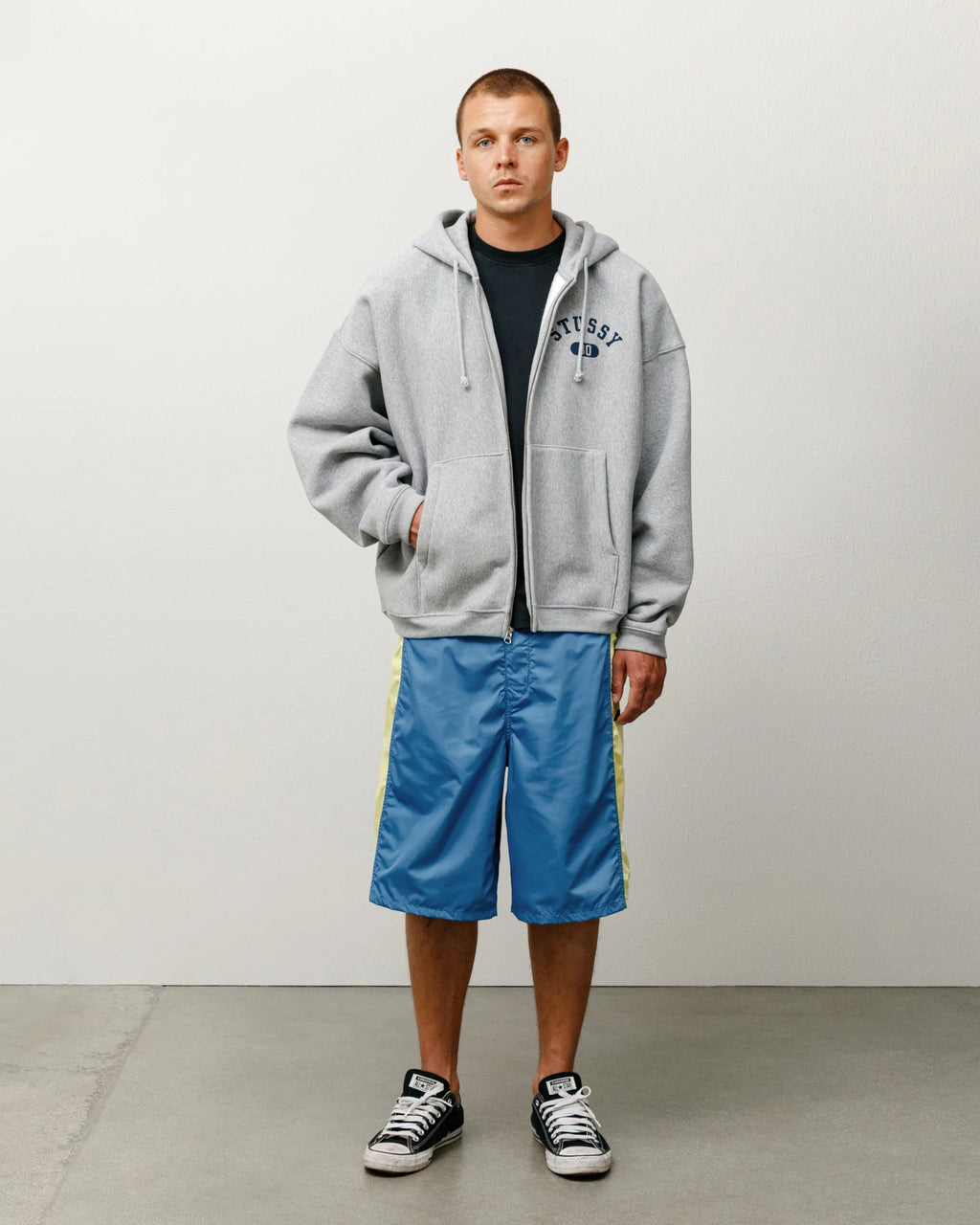 PANELED BOARD SHORT BLUE