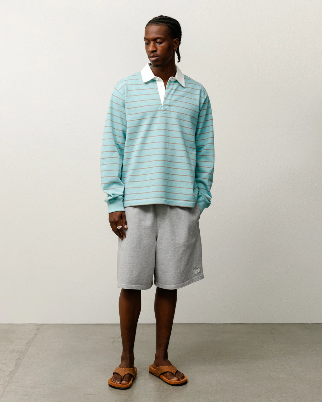 PIN STRIPED RUGBY BLUE