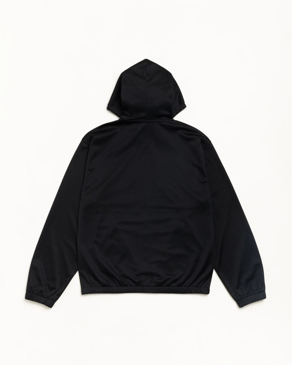 ATHLETIC MESH ZIP HOOD BLACK
