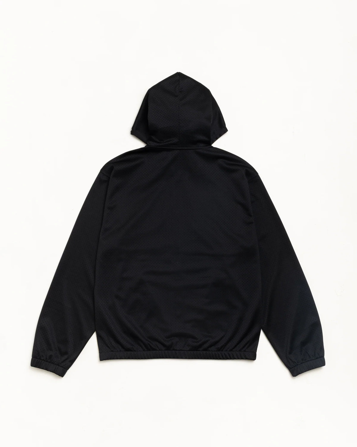 ATHLETIC MESH ZIP HOOD BLACK