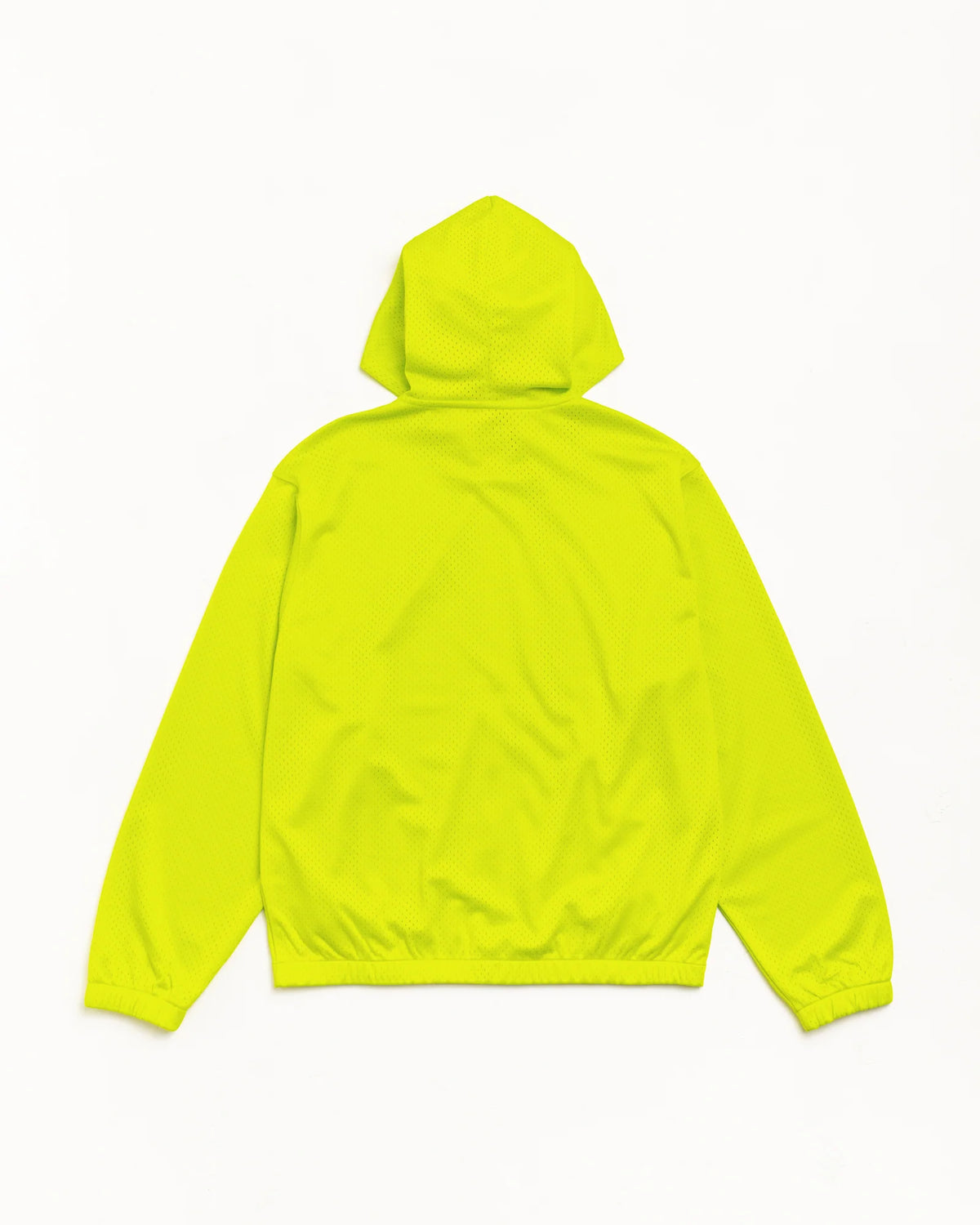 ATHLETIC MESH ZIP HOOD SAFETY GREEN