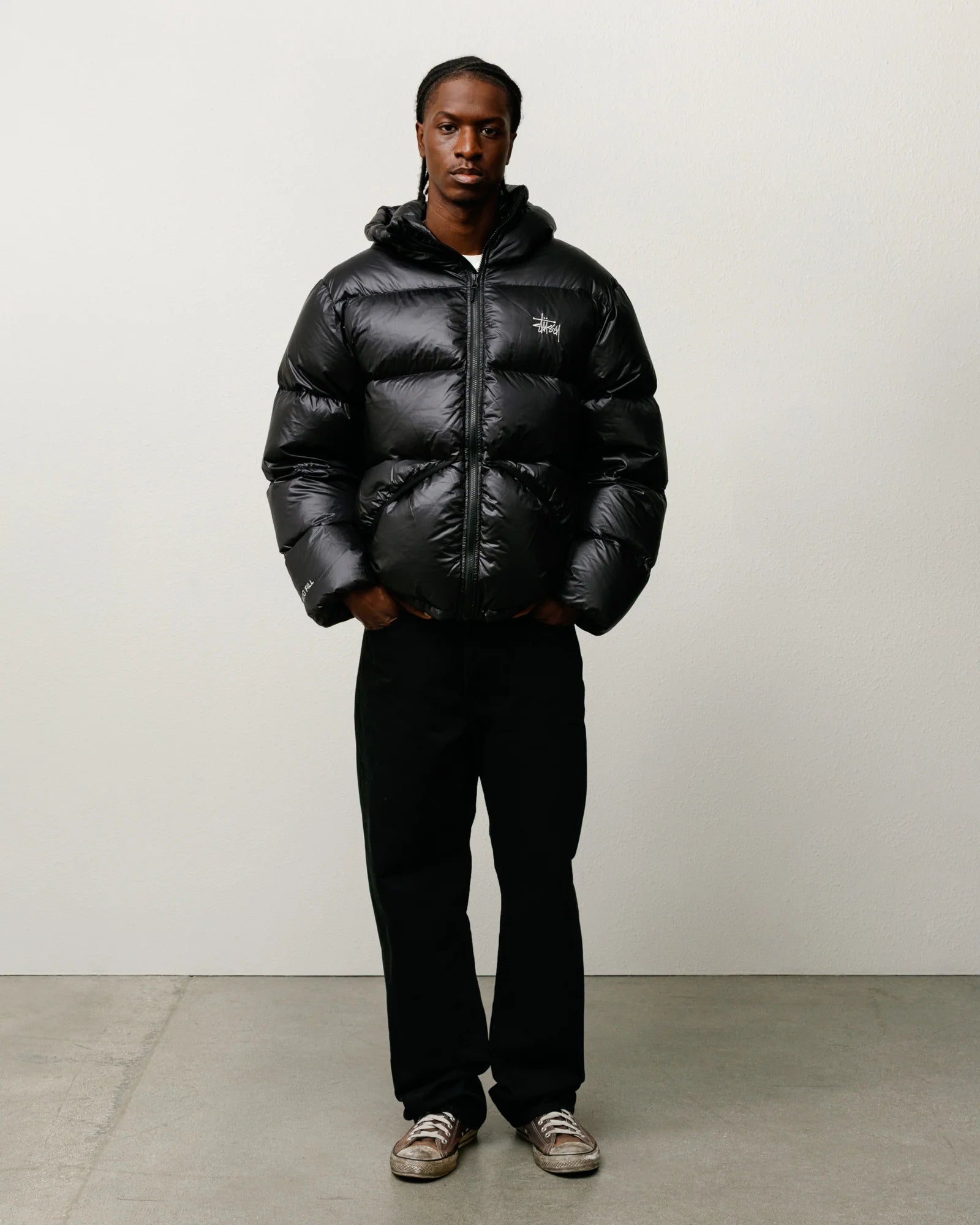 MICRO RIPSTOP DOWN PARKA JET BLACK