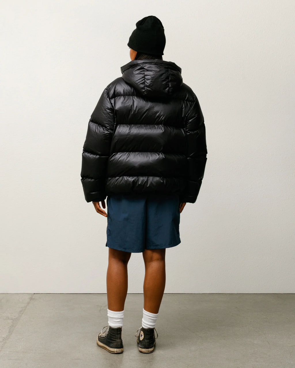 MICRO RIPSTOP DOWN PARKA JET BLACK