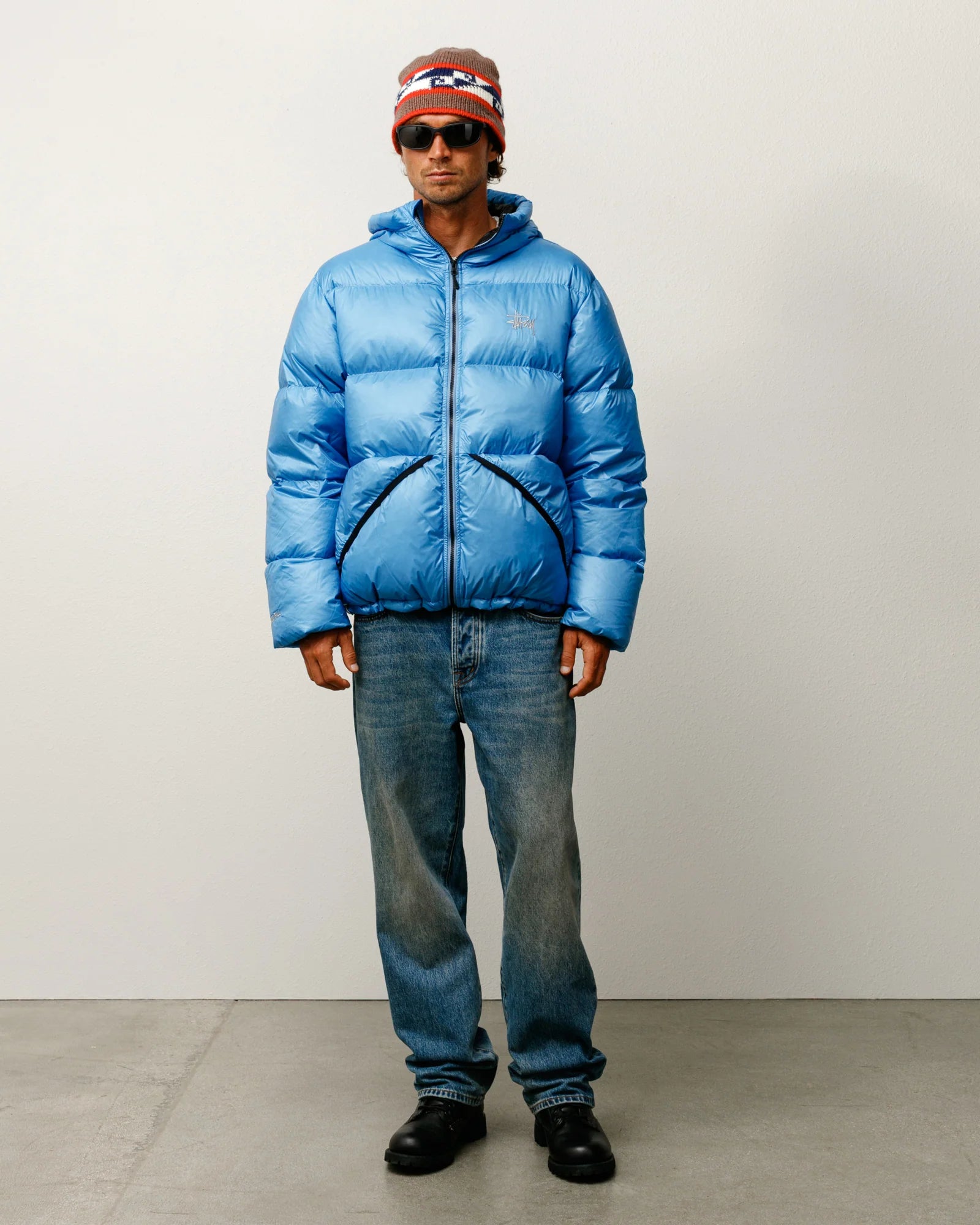MICRO RIPSTOP DOWN PARKA SKY BLUE