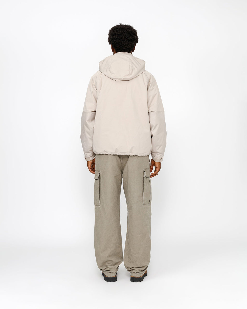 SHORT MILITARY PARKA STONE