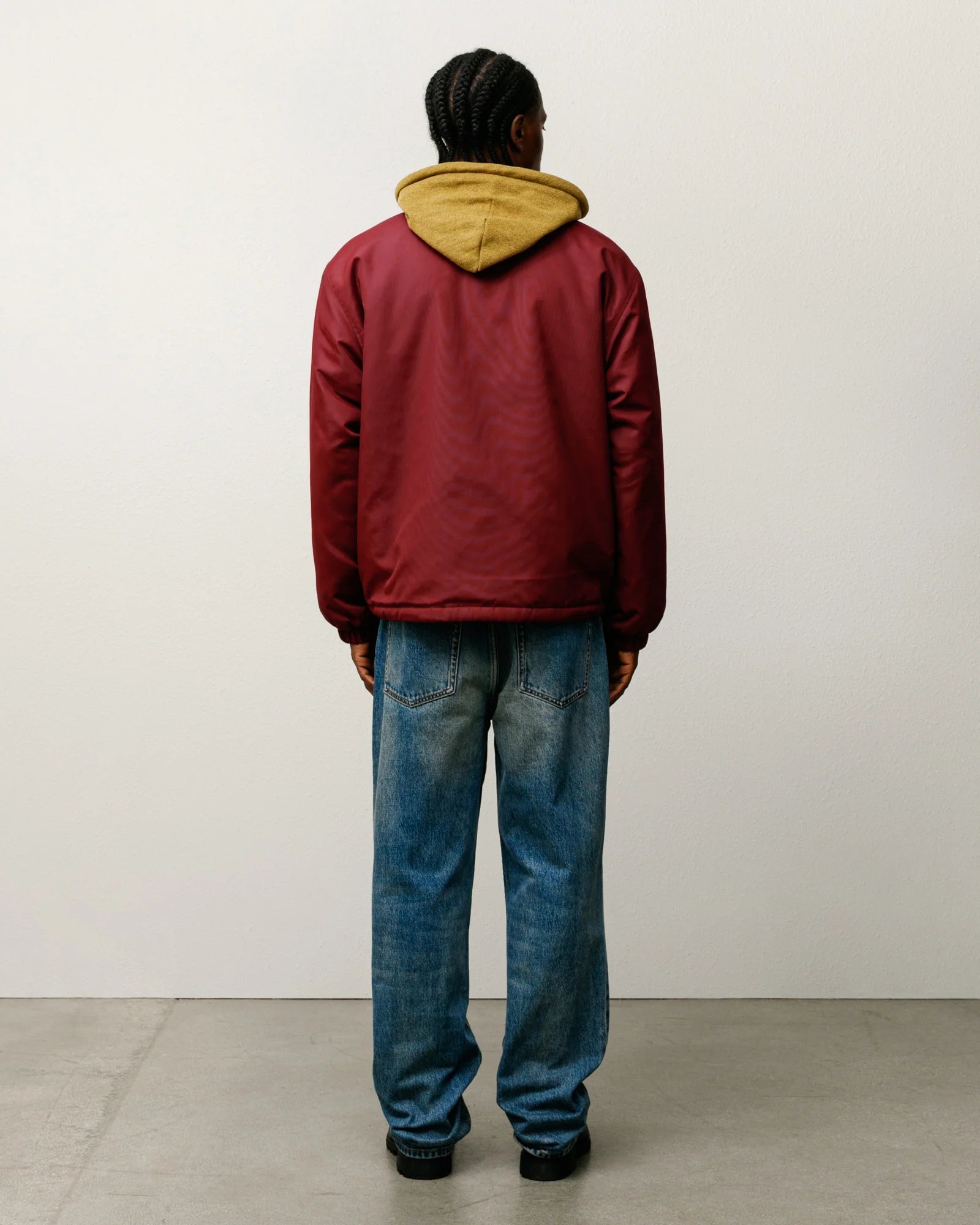 COACHES JACKET BURGUNDY