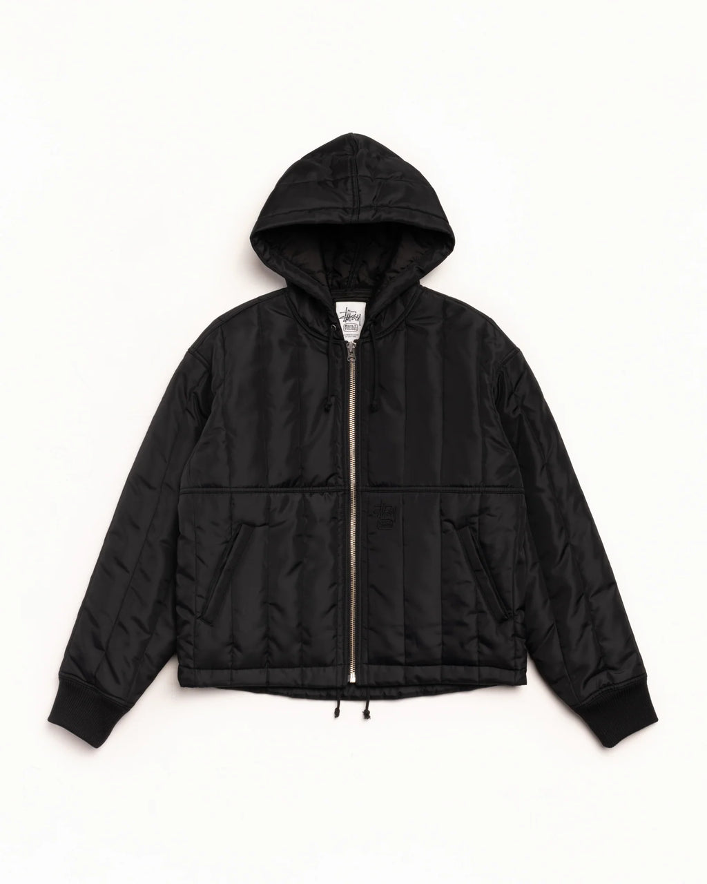 WORK JACKET QUILTED NYLON BLACK