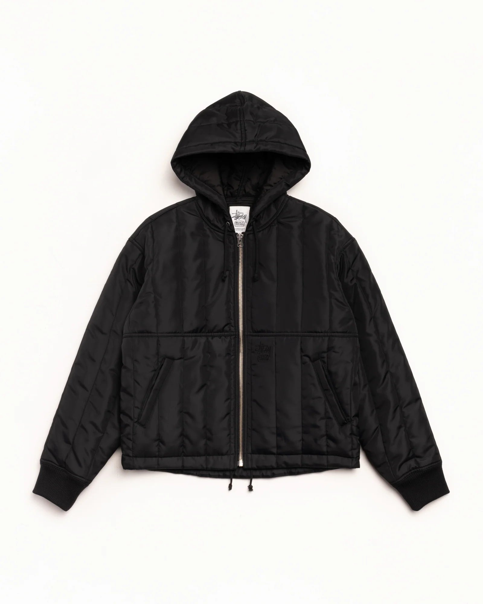 WORK JACKET QUILTED NYLON BLACK