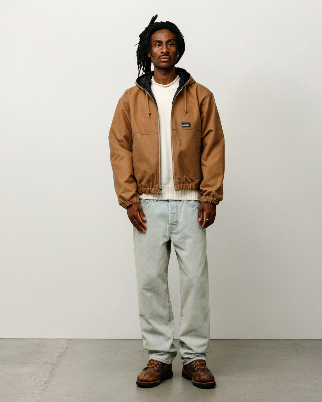 WORK JACKET WAXED COTTON KHAKI