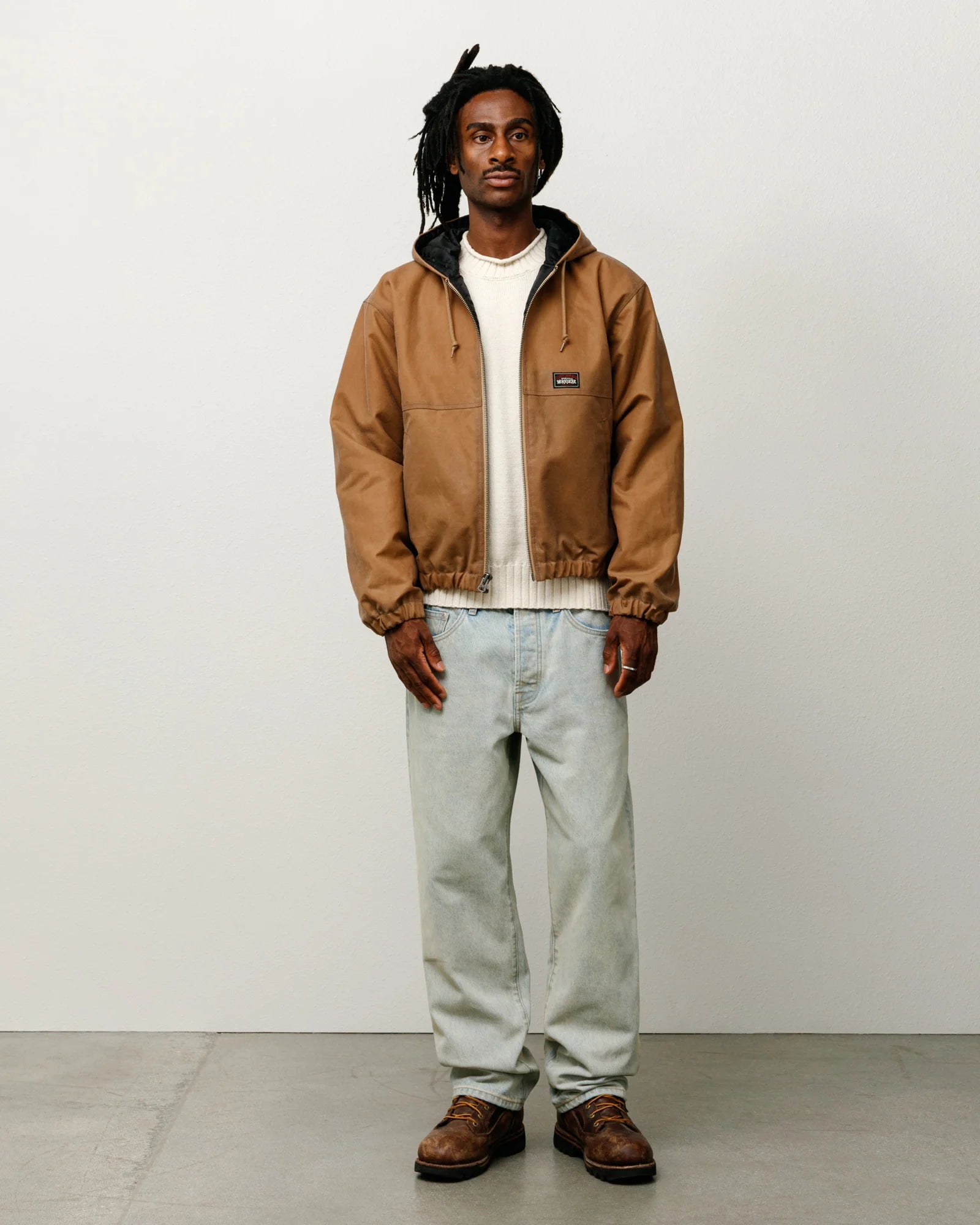 WORK JACKET WAXED COTTON KHAKI