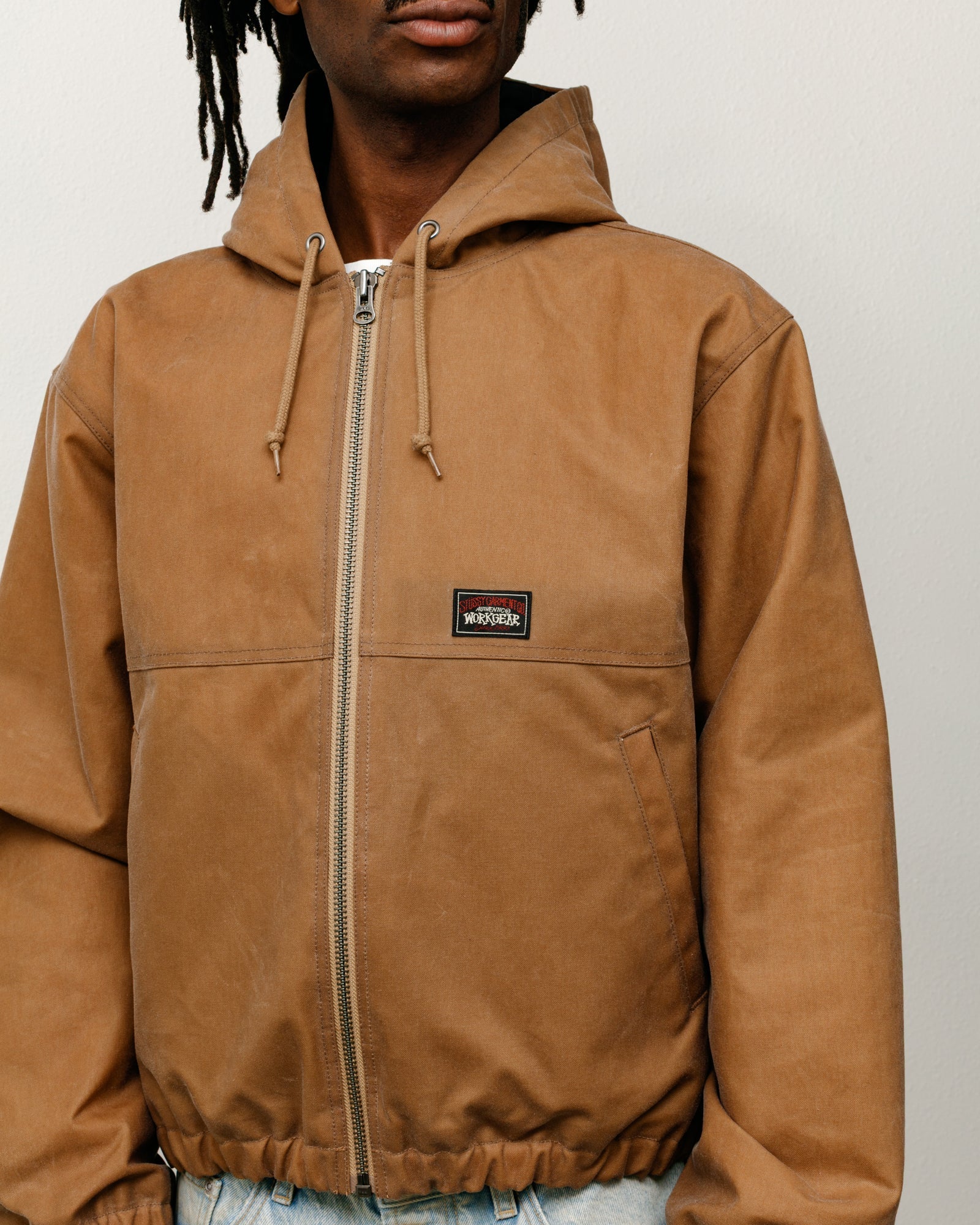 WORK JACKET WAXED COTTON KHAKI