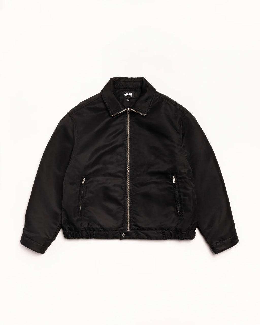 PILE LINED ZIP JACKET BLACK