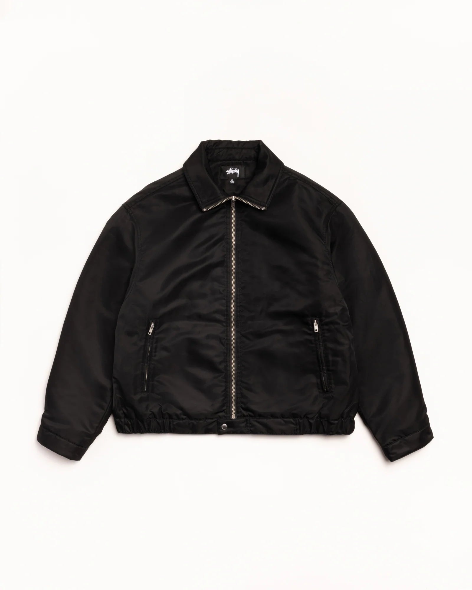 PILE LINED ZIP JACKET BLACK