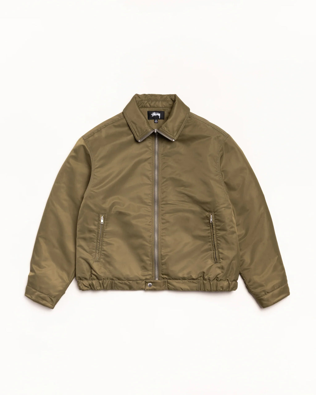 PILE LINED ZIP JACKET OLIVE