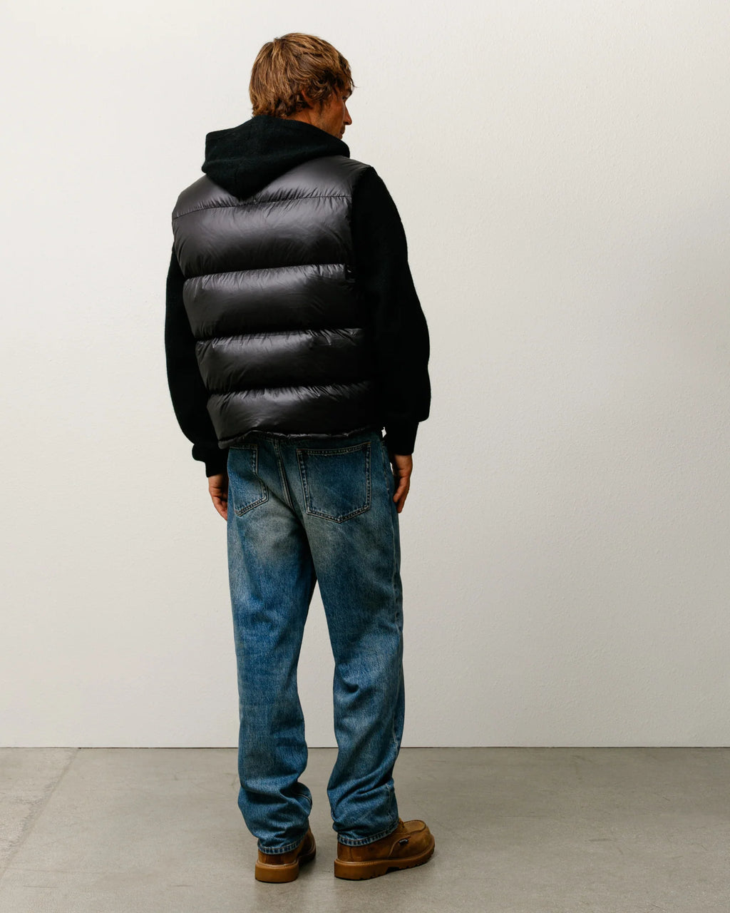 MICRO RIPSTOP DOWN VEST BLACK
