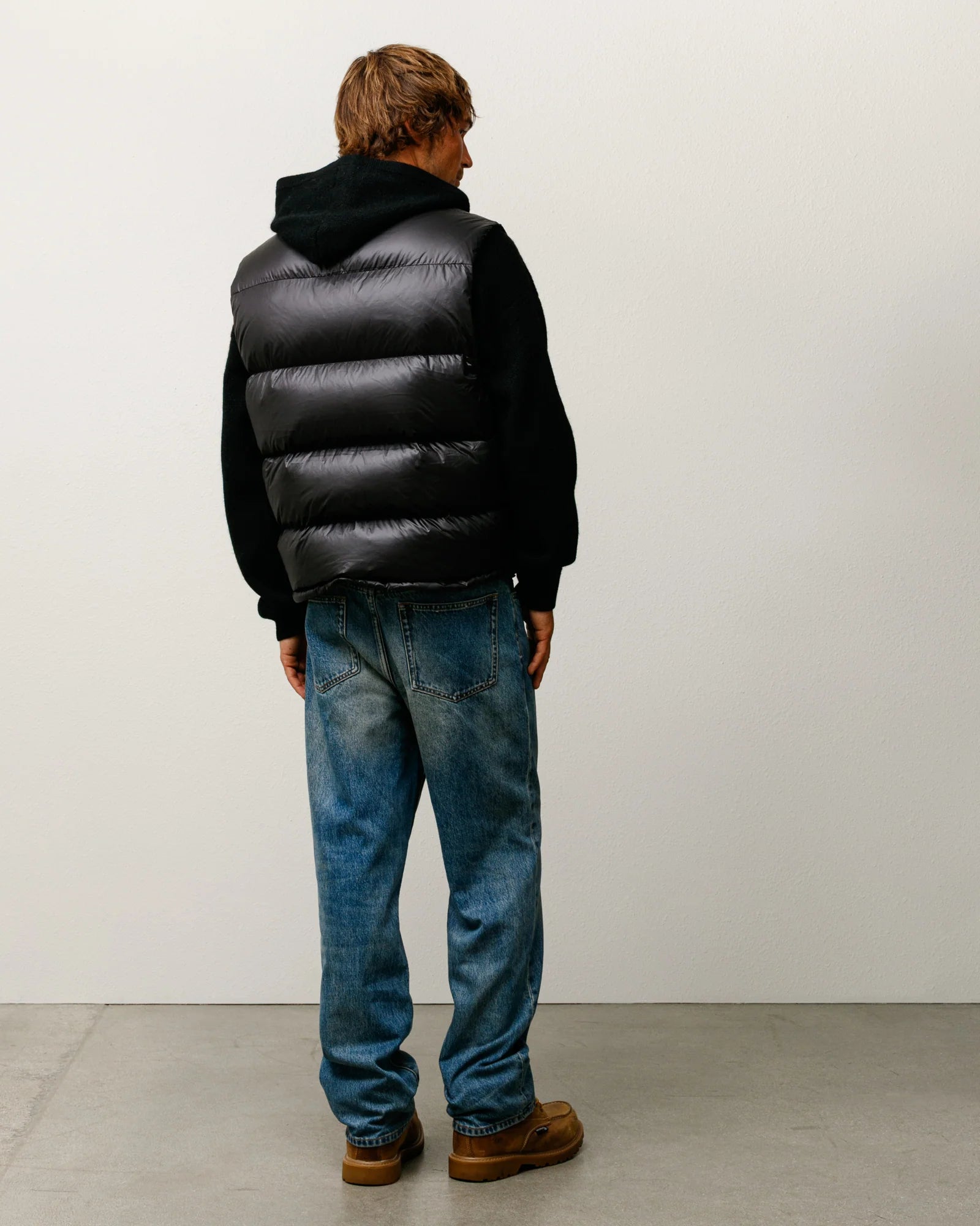 MICRO RIPSTOP DOWN VEST BLACK