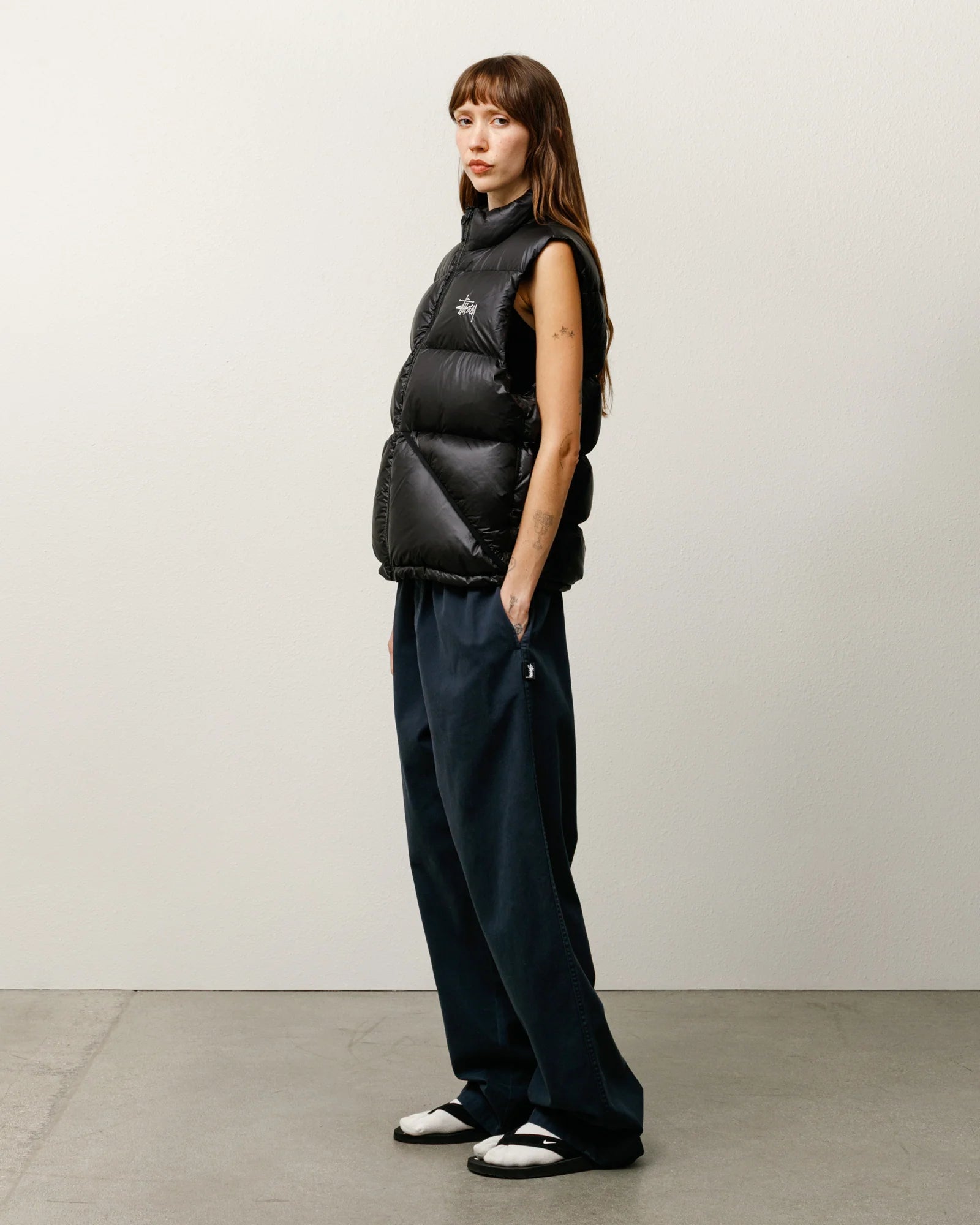 MICRO RIPSTOP DOWN VEST BLACK