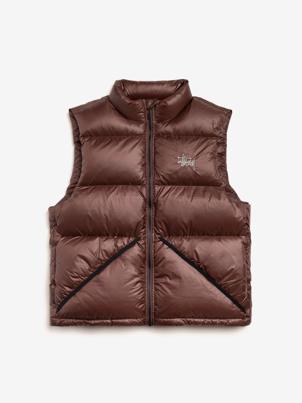 MICRO RIPSTOP DOWN VEST BROWN