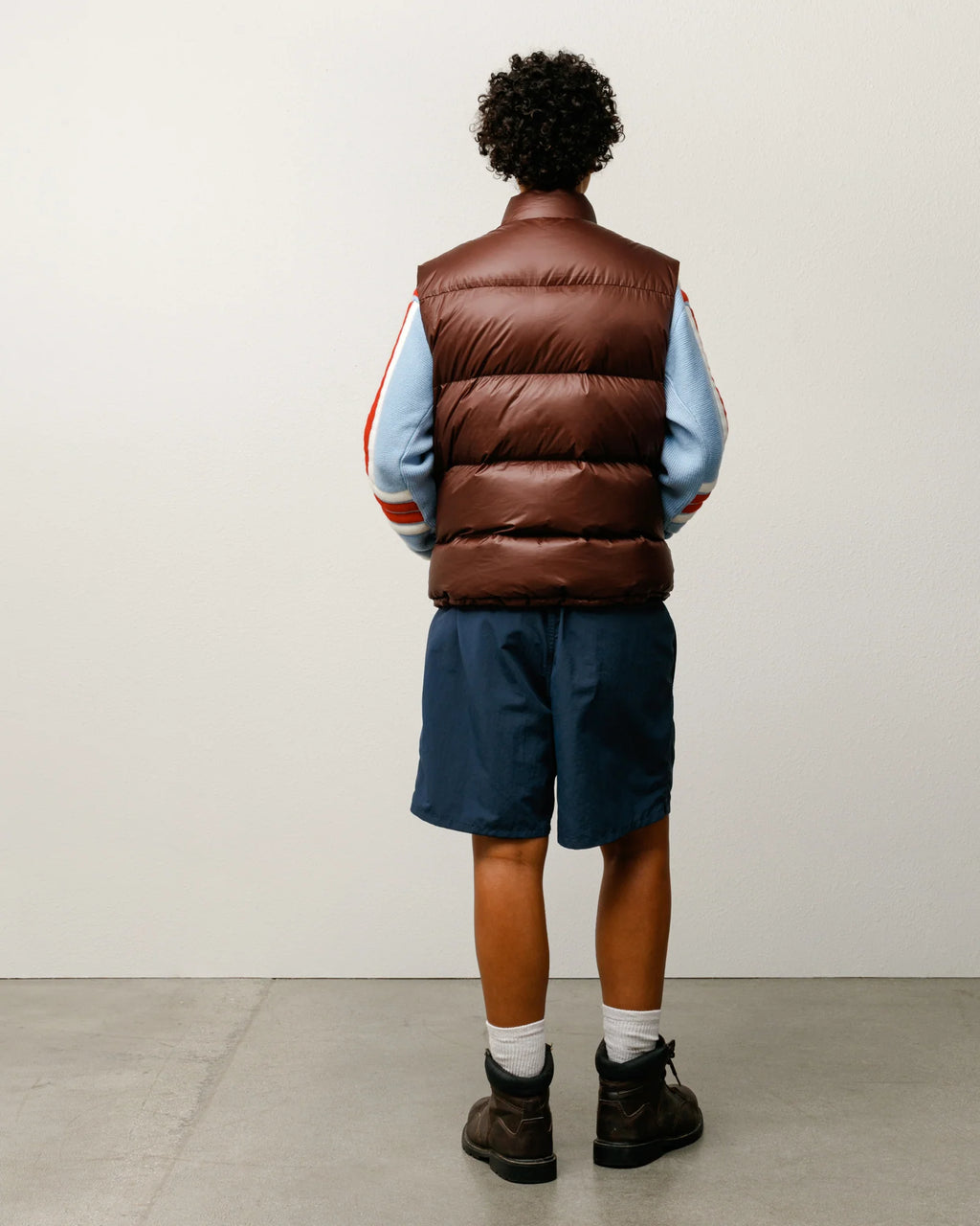 MICRO RIPSTOP DOWN VEST BROWN